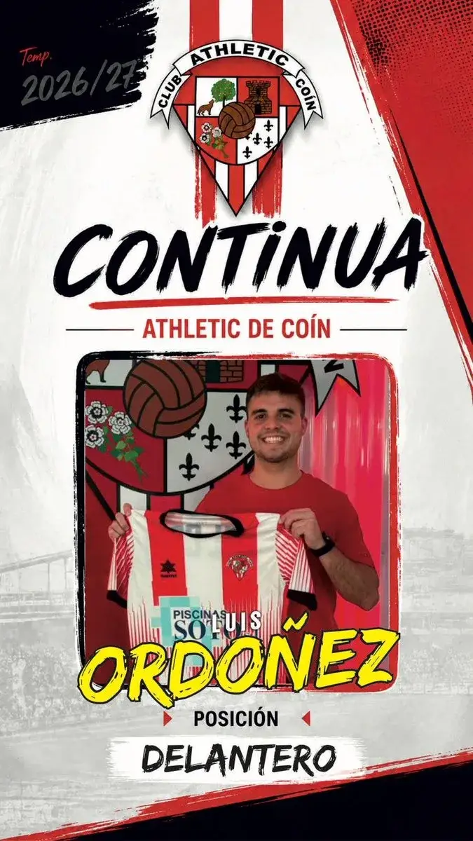 Luis Ordóñez renueva con el Athletic de Coín