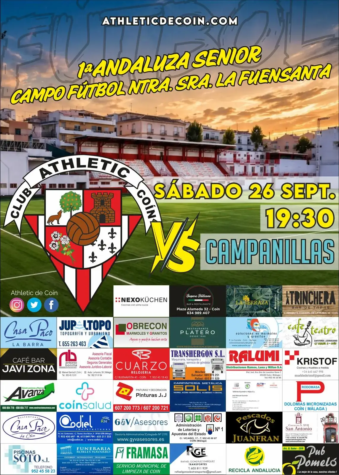 Sábado de fútbol en La Fuensanta frente a la UD Campanillas